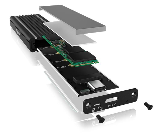 ICY BOX Obudowa do dysku M.2 NVMe (RGB) - 601767 - zdjęcie 4